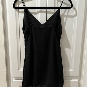 Gigi Lace Hem Dress in Black